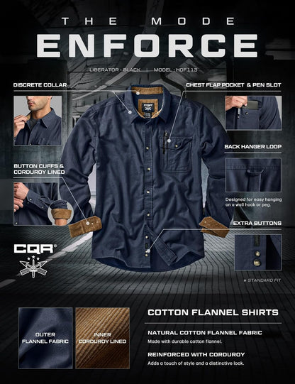 Men'S 100% All Cotton Button down Flannel Shirts, Long Sleeve Brushed Warm Soft Casual Outdoor Plaid Shirt