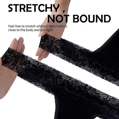 Sexy Lace Thongs for Women Thong Underwear Women Lace T-Back Panties Women Underwear Cotton Thongs Cheeky,8 Pack