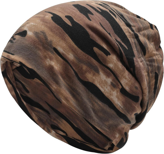 Women Summer Thin Beanie Hat Floral Lightweight Slouchy Hat