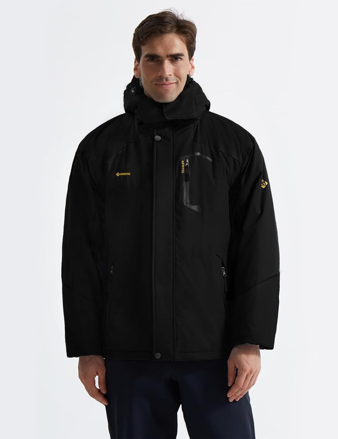 Men'S Mountain Waterproof Ski Snow Jacket Winter Windproof Rain Jacket