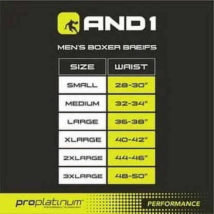 Men'S Underwear Pro Platinum Boxer Briefs, 6 Pack, 9"