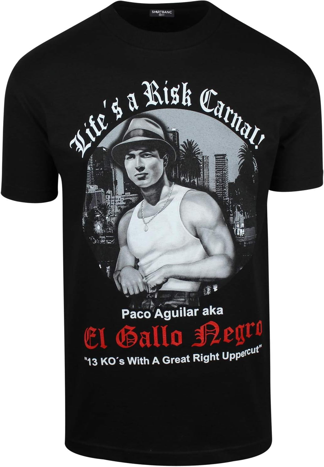 Mens Chicano Inspired Vatos Shirt Blood in Blood Out Movie Tribute Tee Black