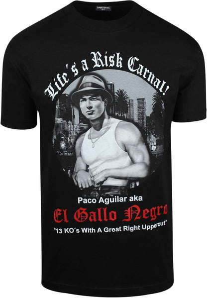 Mens Chicano Inspired Vatos Shirt Blood in Blood Out Movie Tribute Tee Black