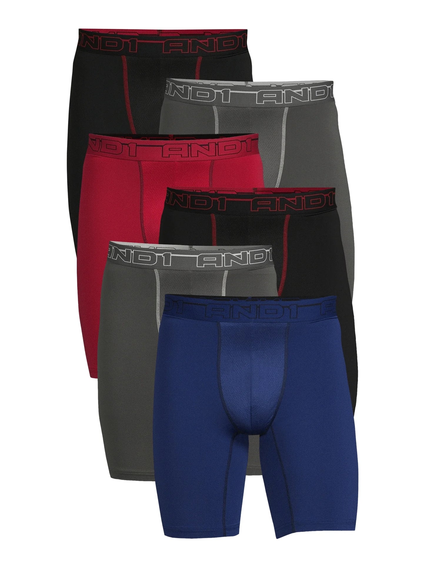 Men'S Underwear Pro Platinum Boxer Briefs, 6 Pack, 9"