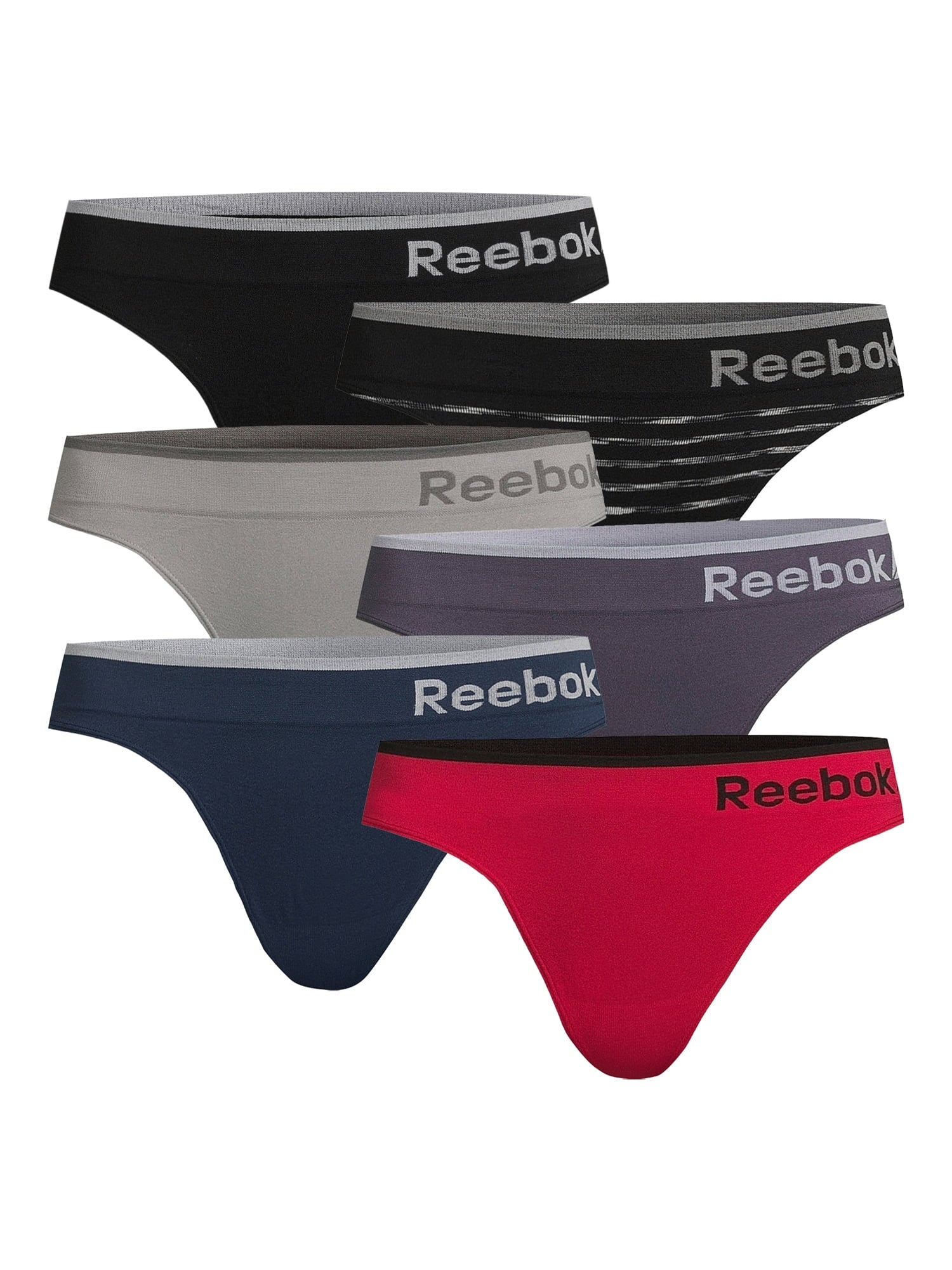 Women'S Underwear Seamless Thong Panties, 6-Pack, Sizes XS-3XL