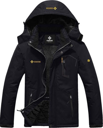 Men'S Mountain Waterproof Ski Snow Jacket Winter Windproof Rain Jacket
