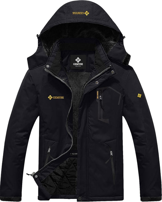 Men'S Mountain Waterproof Ski Snow Jacket Winter Windproof Rain Jacket