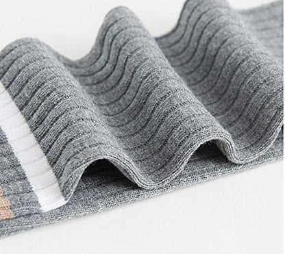 Little Baby Girls Ankle Length Knit Footless Tights Cable Knit Leggings (6-8 Years, CG1771)