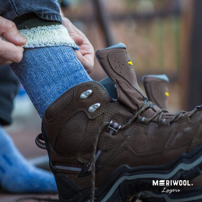 Merino Wool Hiking Socks for Men and Women – 3 Pairs Midweight Cushioned – Warm N Breathable