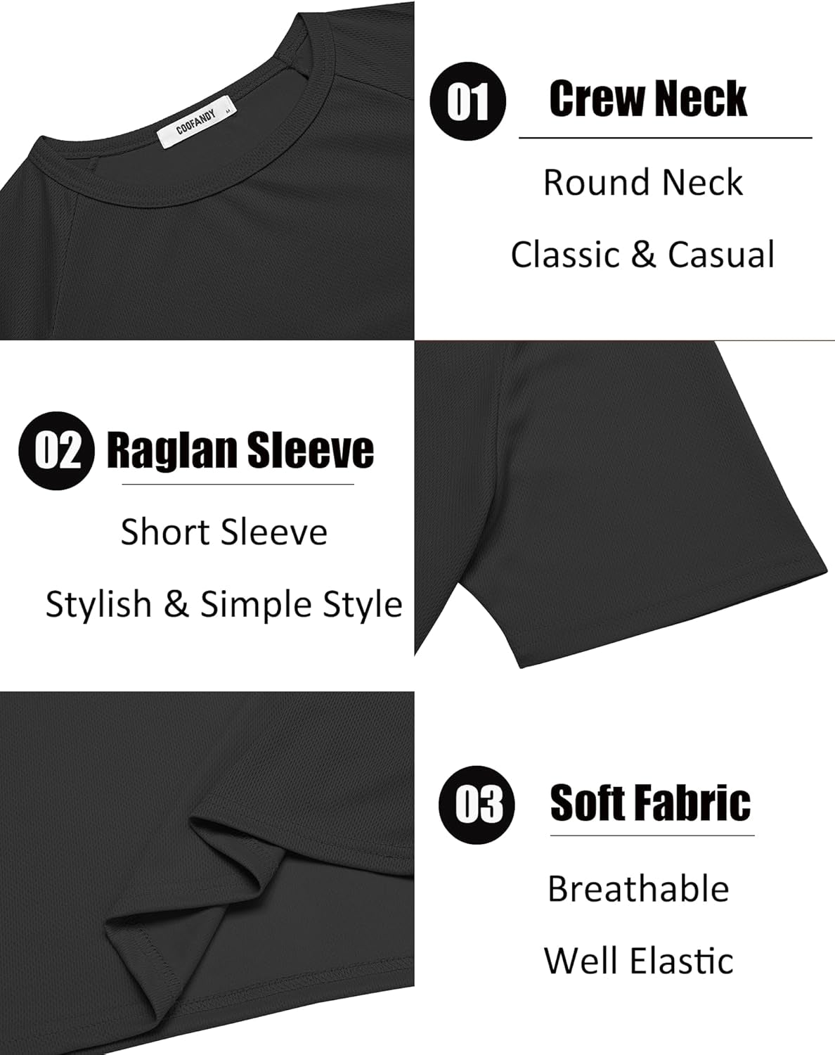 Men'S 3 Pack Workout T Shirts Short Sleeve Gym Bodybuilding Muscle Shirt Base Layer Fitness Tee Tops