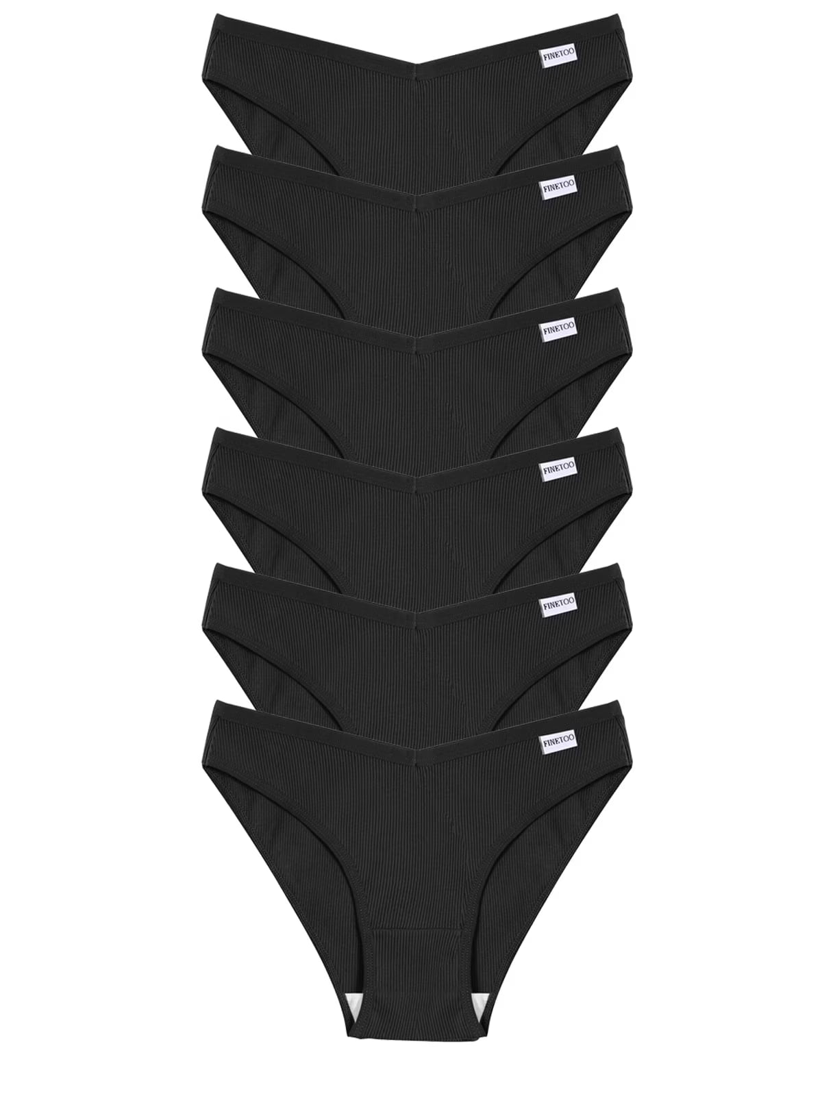 Womens Cotton Underwear Soft Stretch Bikini Panties High Cut Panties Low Rise Hipster Cheeky S-XL 6Pack