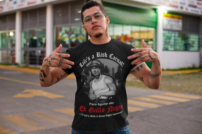 Mens Chicano Inspired Vatos Shirt Blood in Blood Out Movie Tribute Tee Black