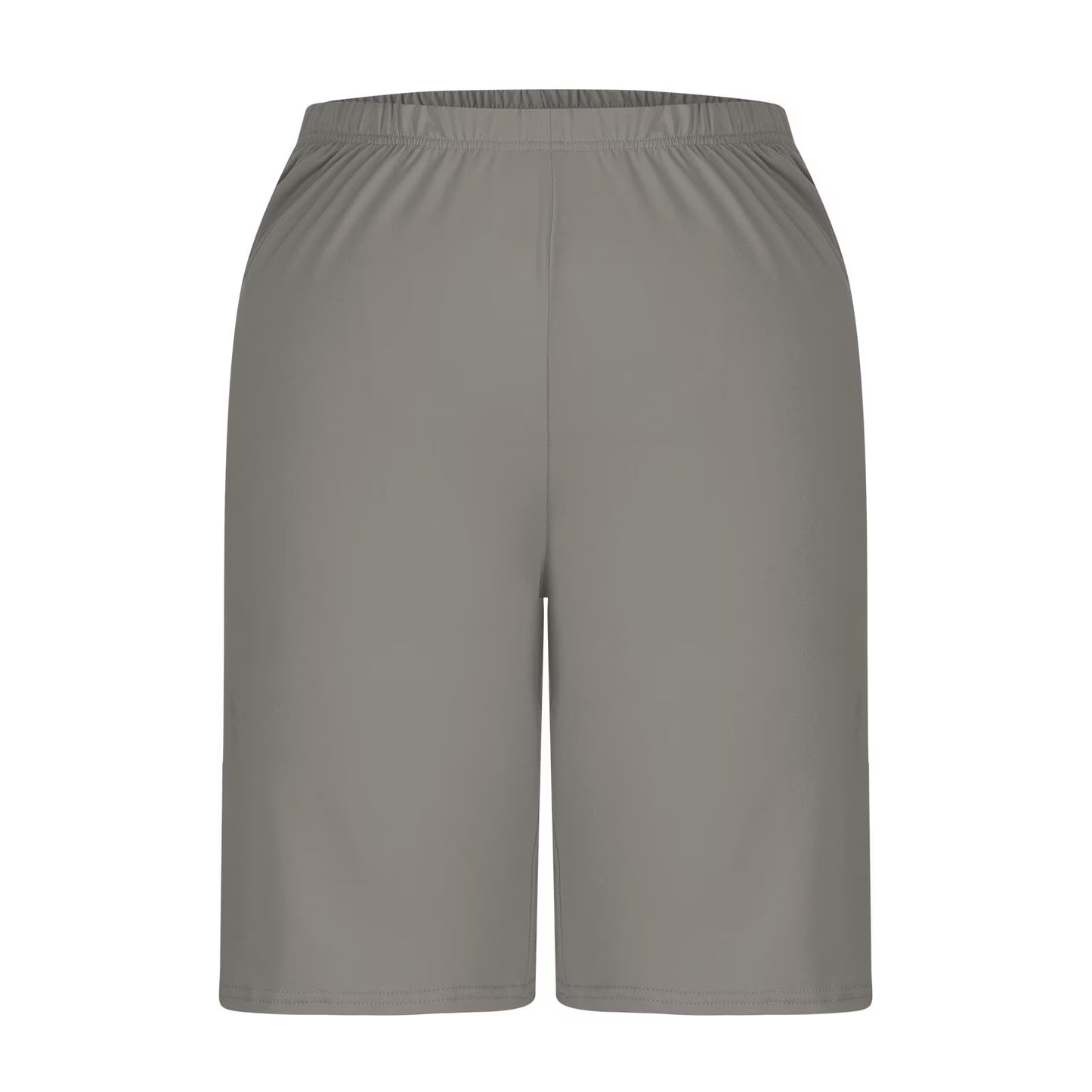 Women'S Bermuda Long Shorts with Pockets Elastic Waisted Knee Length Shorts for Women Walking Athletic Lounge