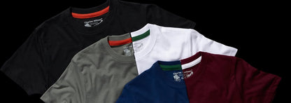 Men'S 5 Pack Midweight Crew Neck T-Shirt (Large, Essentials 22)